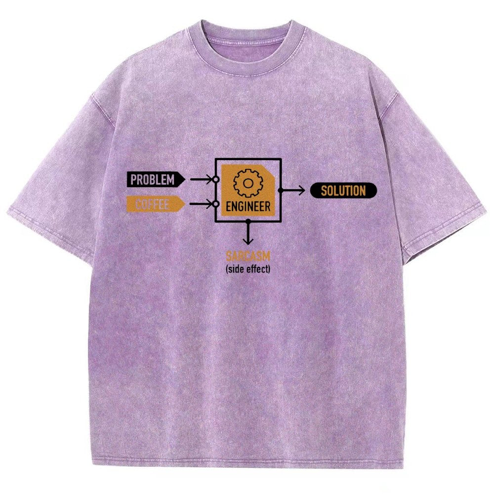 Funny ENGINEER Vintage Distressed T-shirt