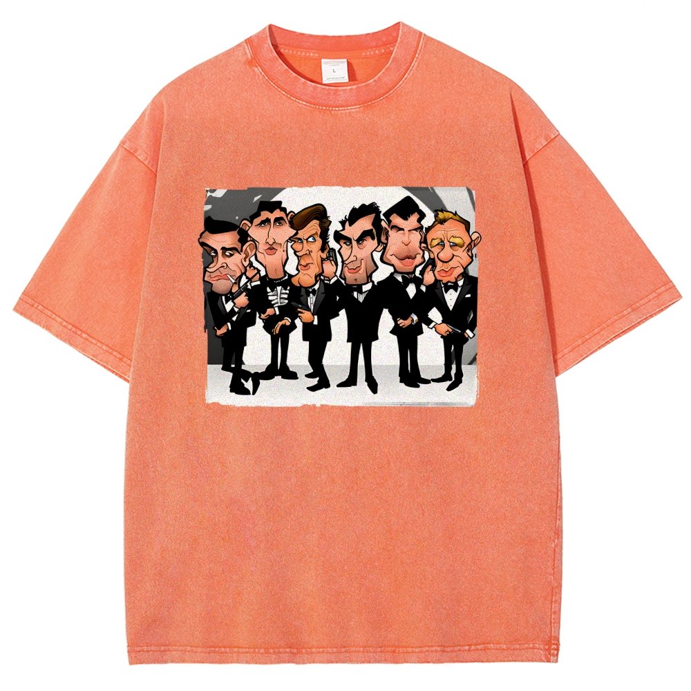 Six Faces One Spy Vintage Distressed T-shirt
