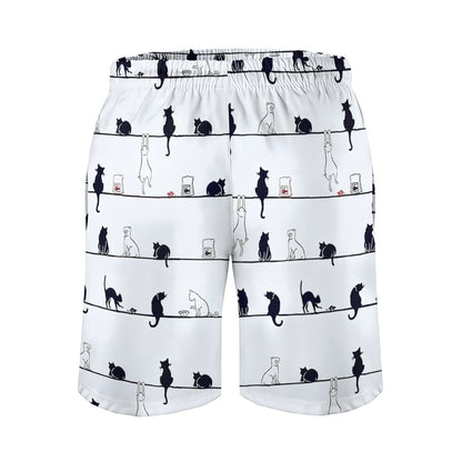 Cute Cat Geek Shorts