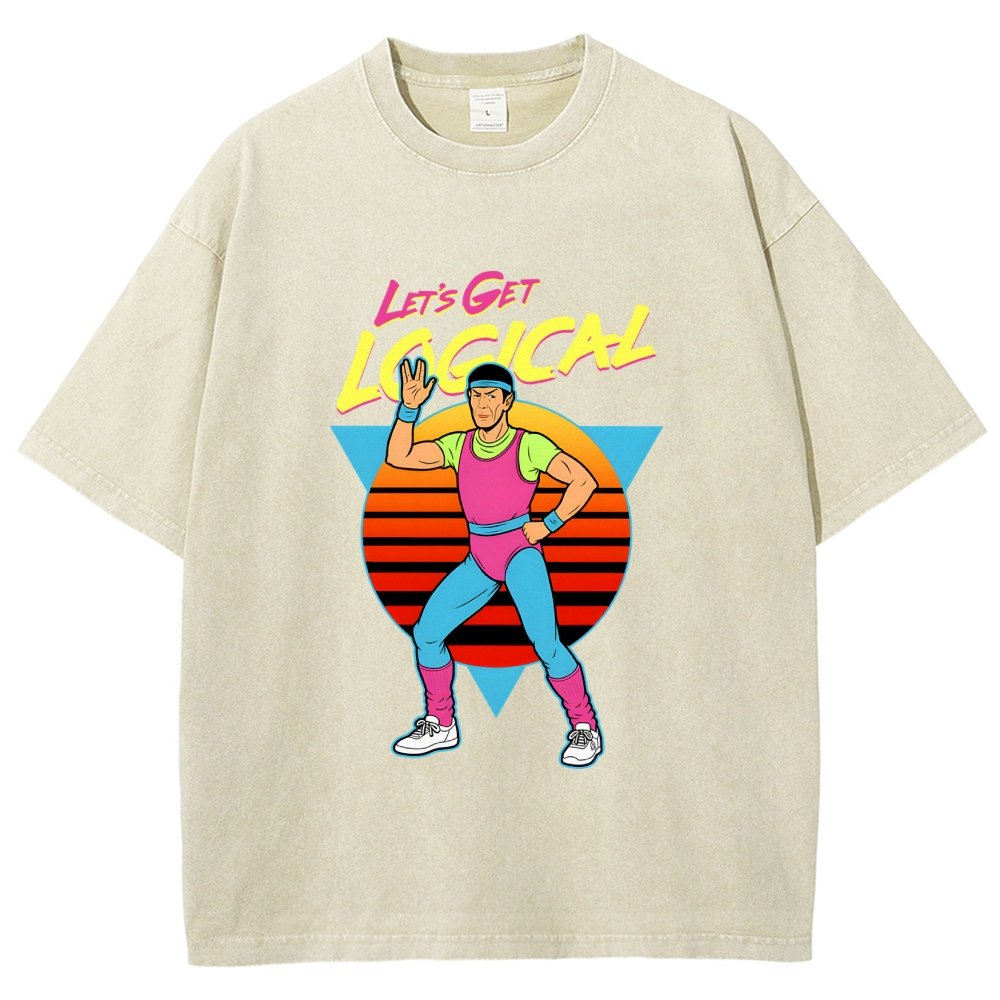 Let's Get Logical Vintage Distressed T-shirt