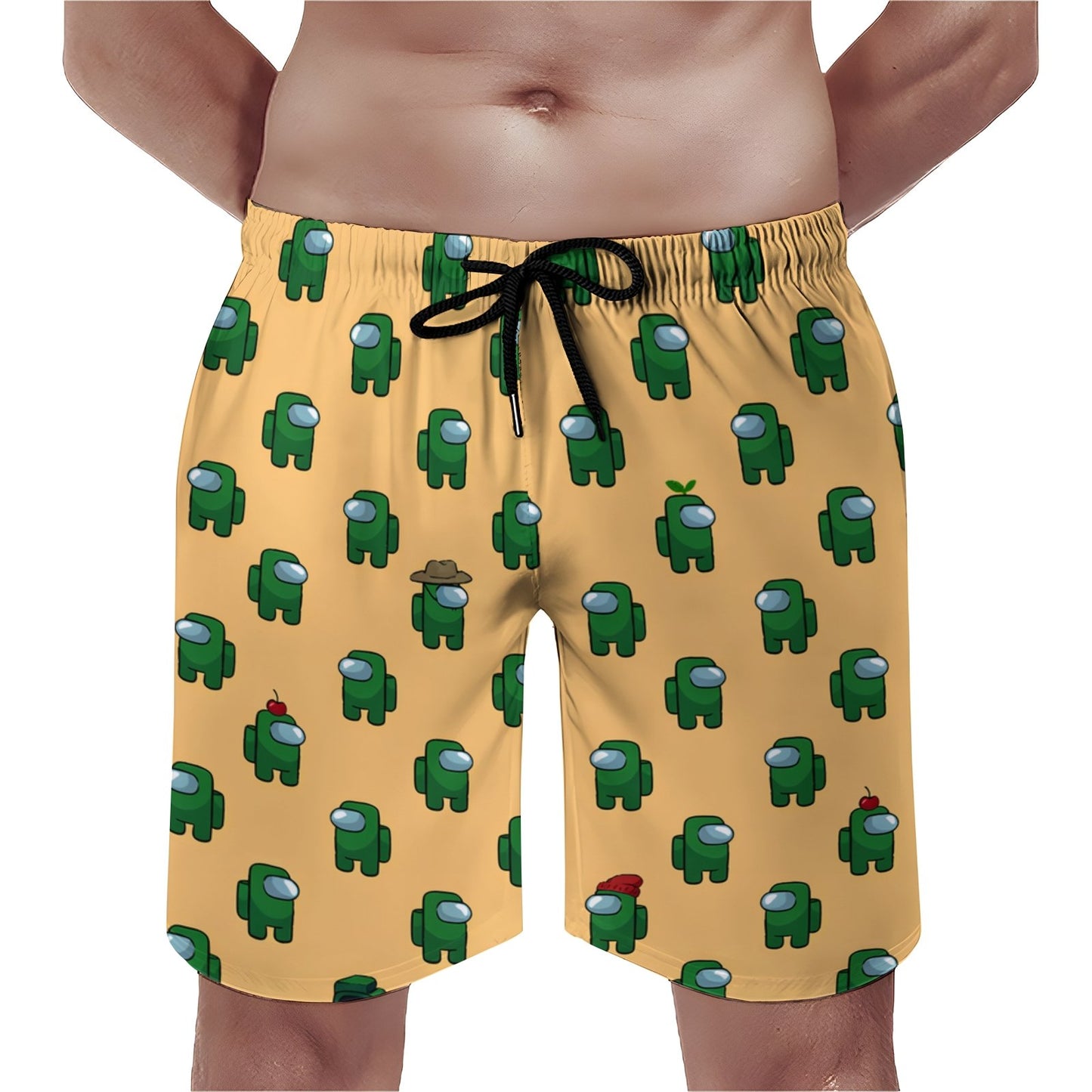 Green Robot Geek Shorts