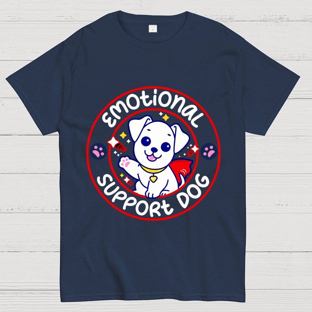 Emotional Support Dog Unisex Geek T-Shirt