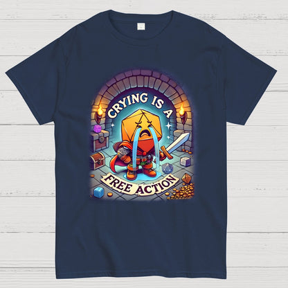 Crying is a Free Action Geek T-Shirt
