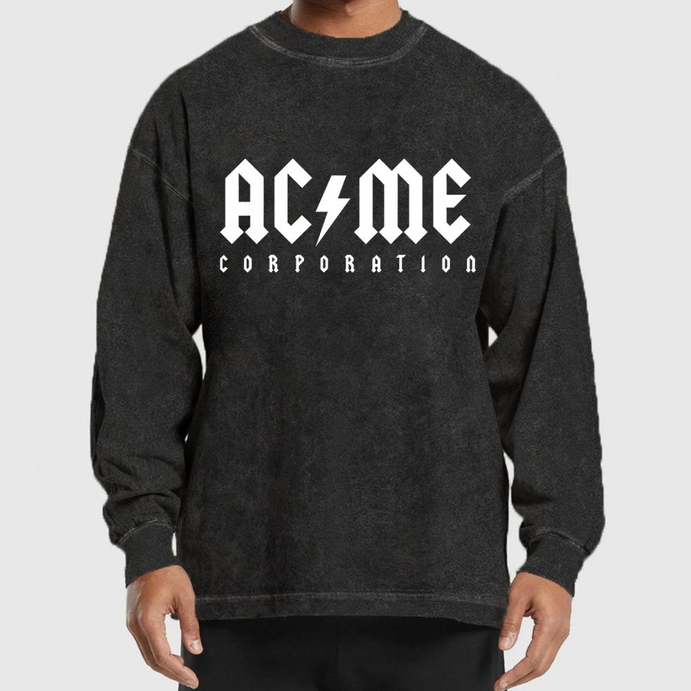 Ac-Me Corporation Washed Long Sleeve Tee