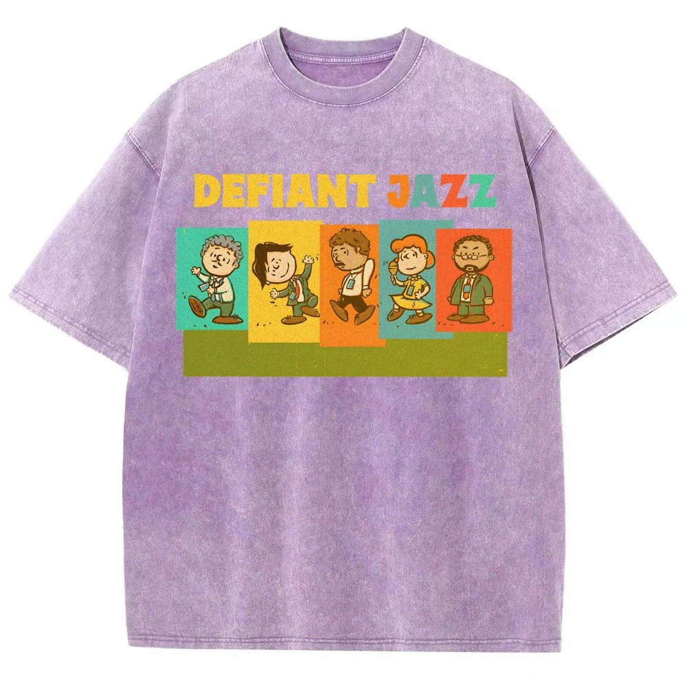 Defiant Jazz Vintage Distressed T-shirt