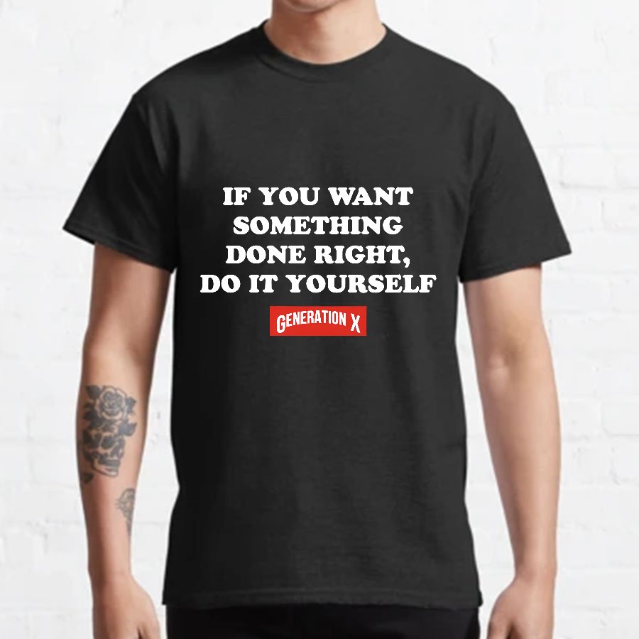 Do It Yourself Light Generation X Geeky T-Shirt