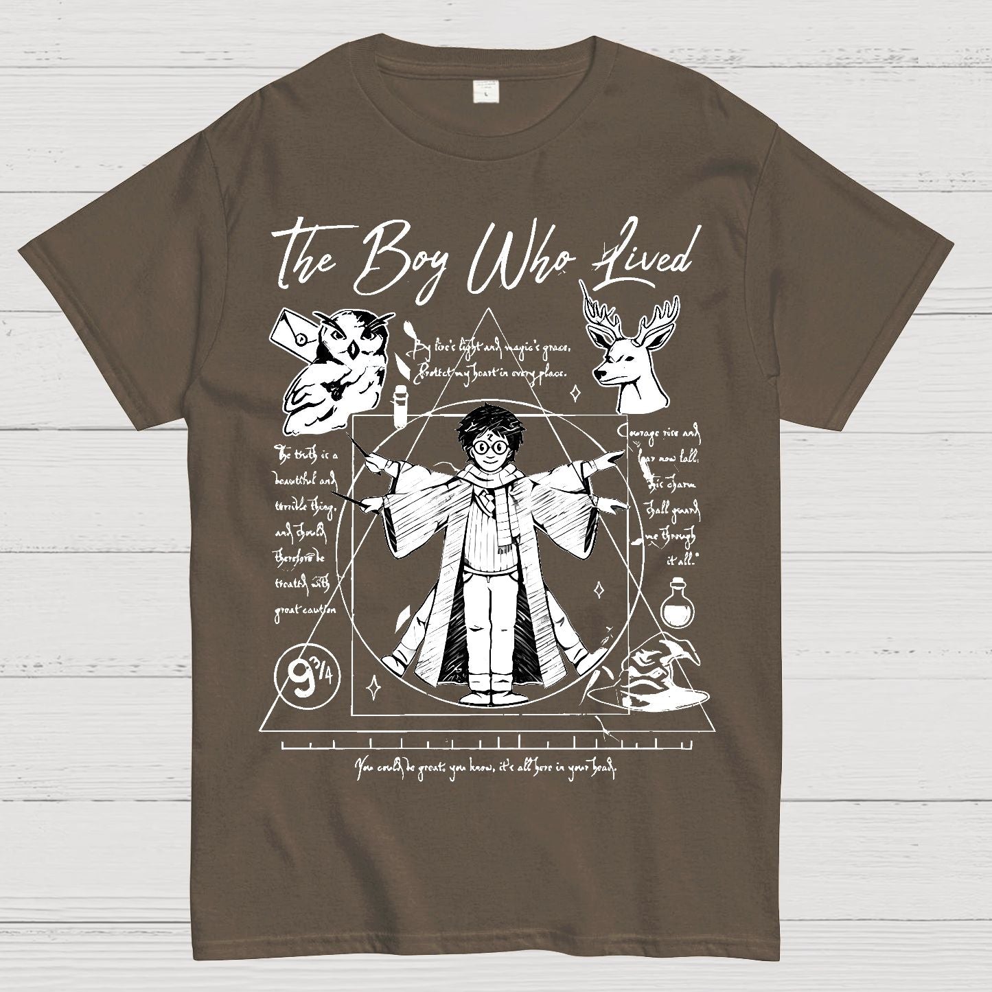 Vitruvian Wizard Geek T-Shirt