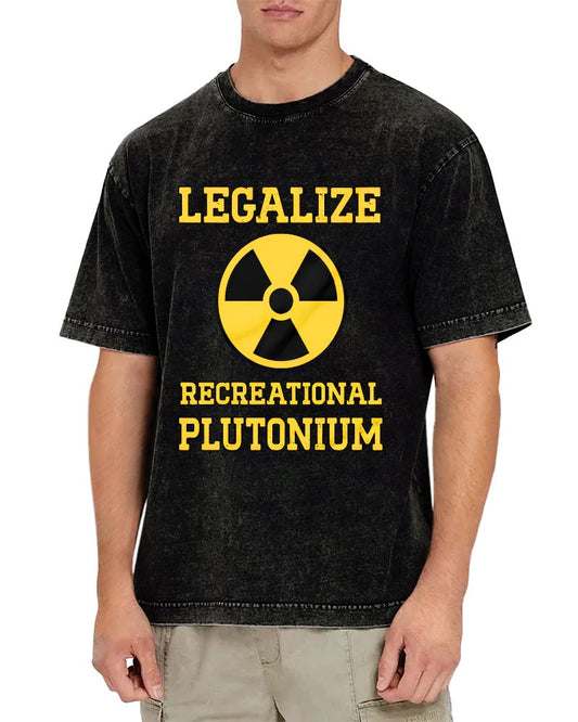 Legalize Recreational Plutonium Vintage Distressed T-shirt