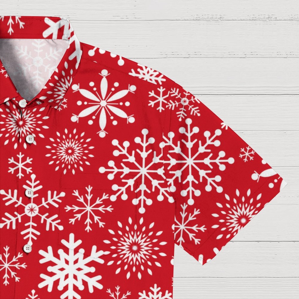 Christmas Snowflakes Pattern Geeky Shirt