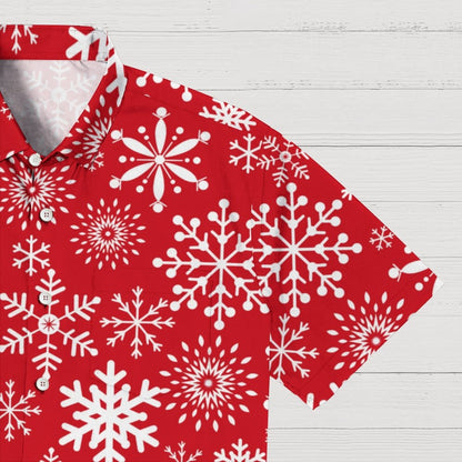 Christmas Snowflakes Pattern Geeky Shirt