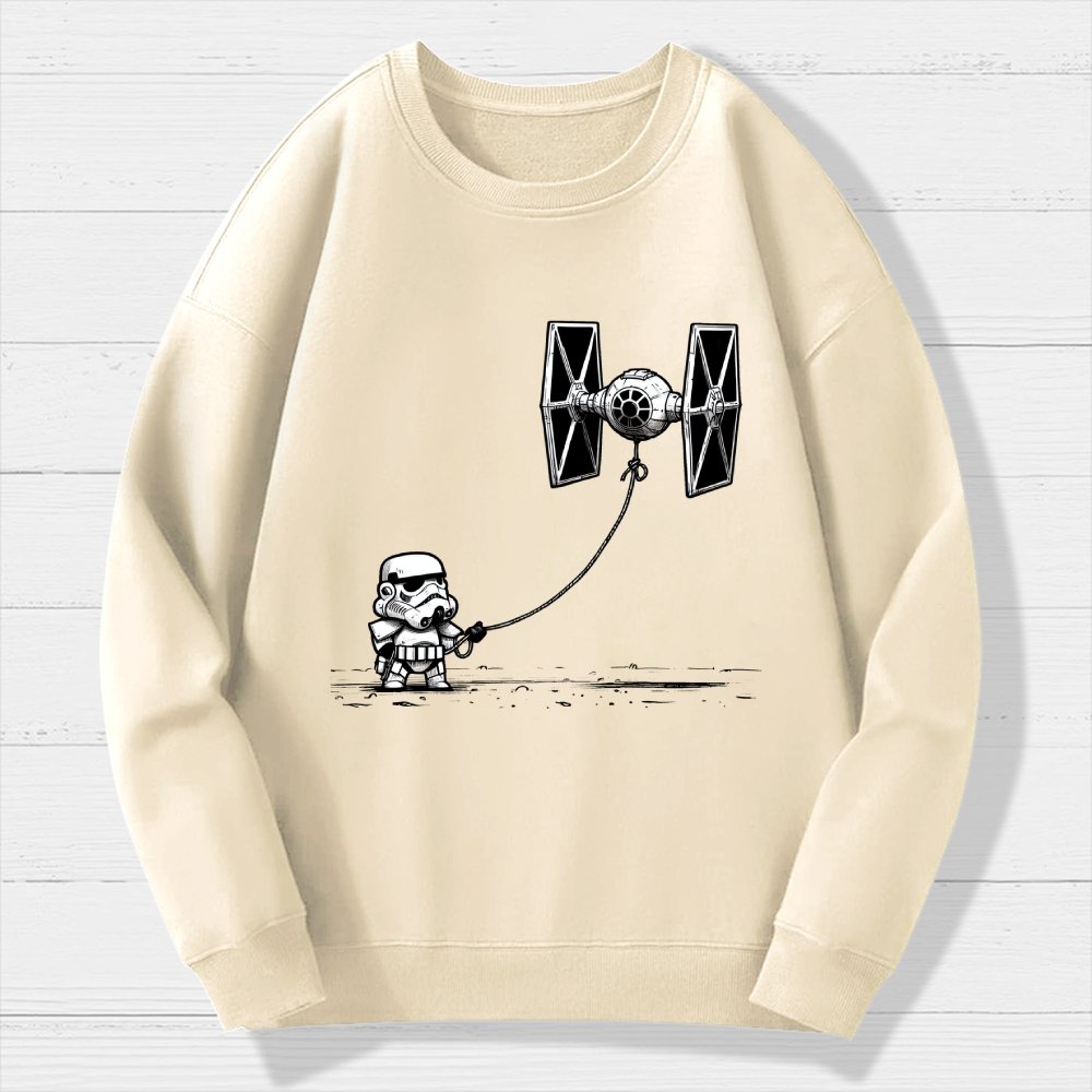 Flying The Galactic Alliance's Kite Geek Cotton Sweatshirt