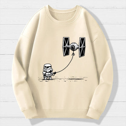 Flying The Galactic Alliance's Kite Geek Cotton Sweatshirt