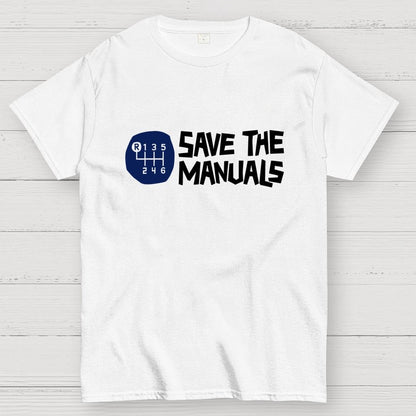 Save The Manuals Art Print Geek T-Shirt