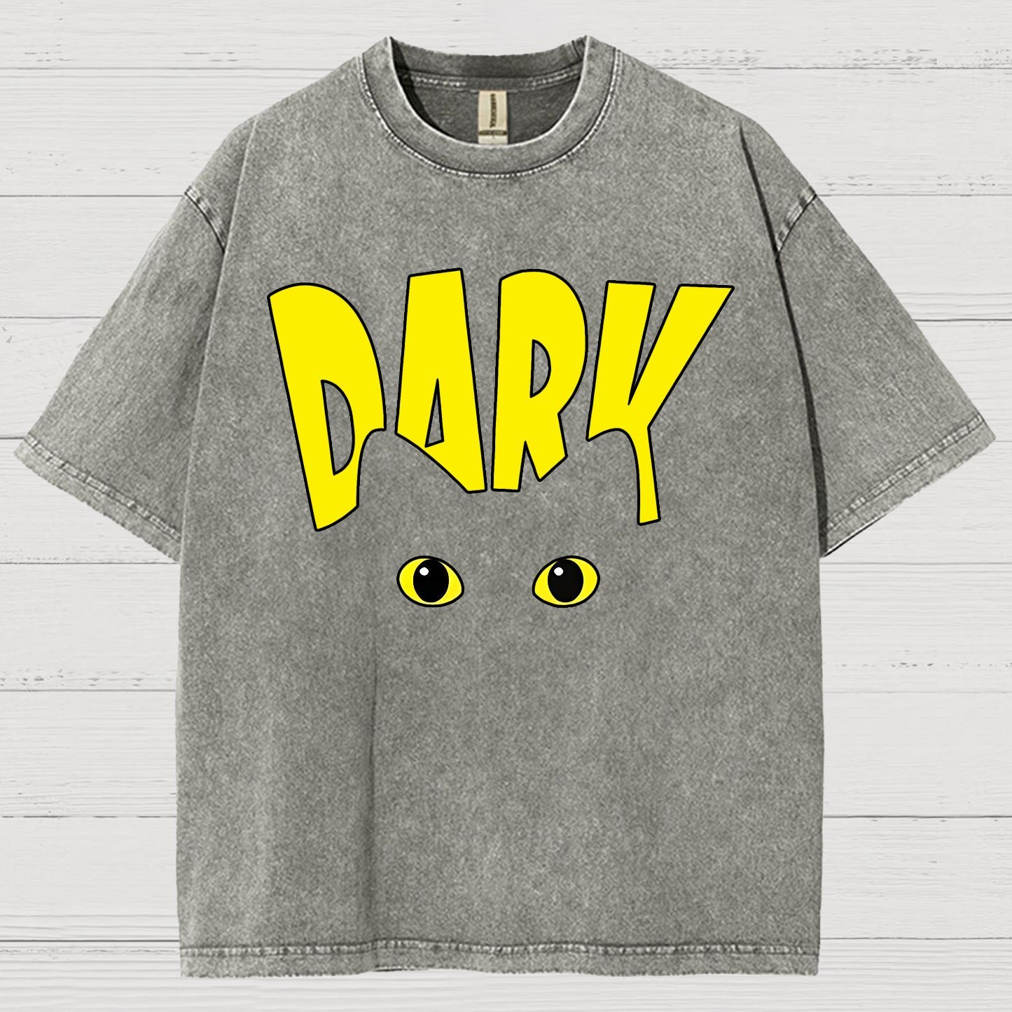 Dark Cat Funny Vintage Distressed T-shirt