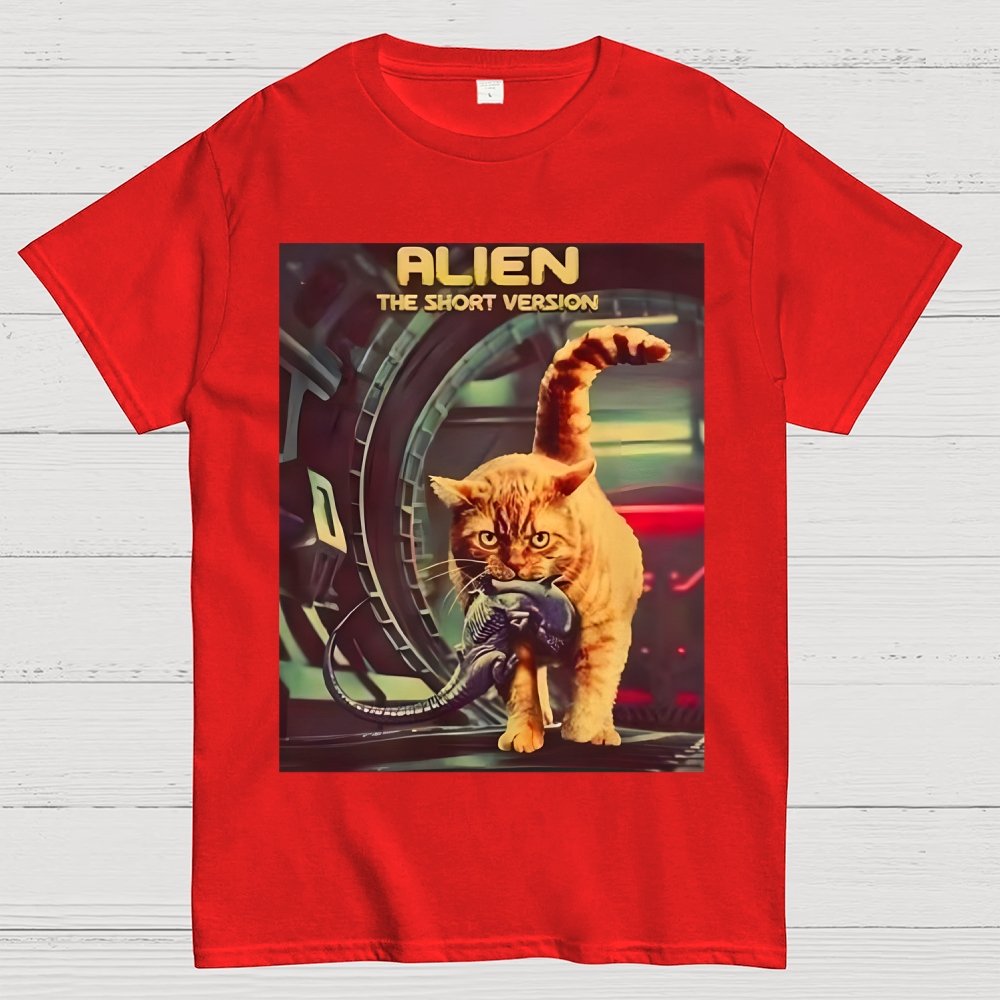 Mystery Cat Heavy Geek T-Shirt