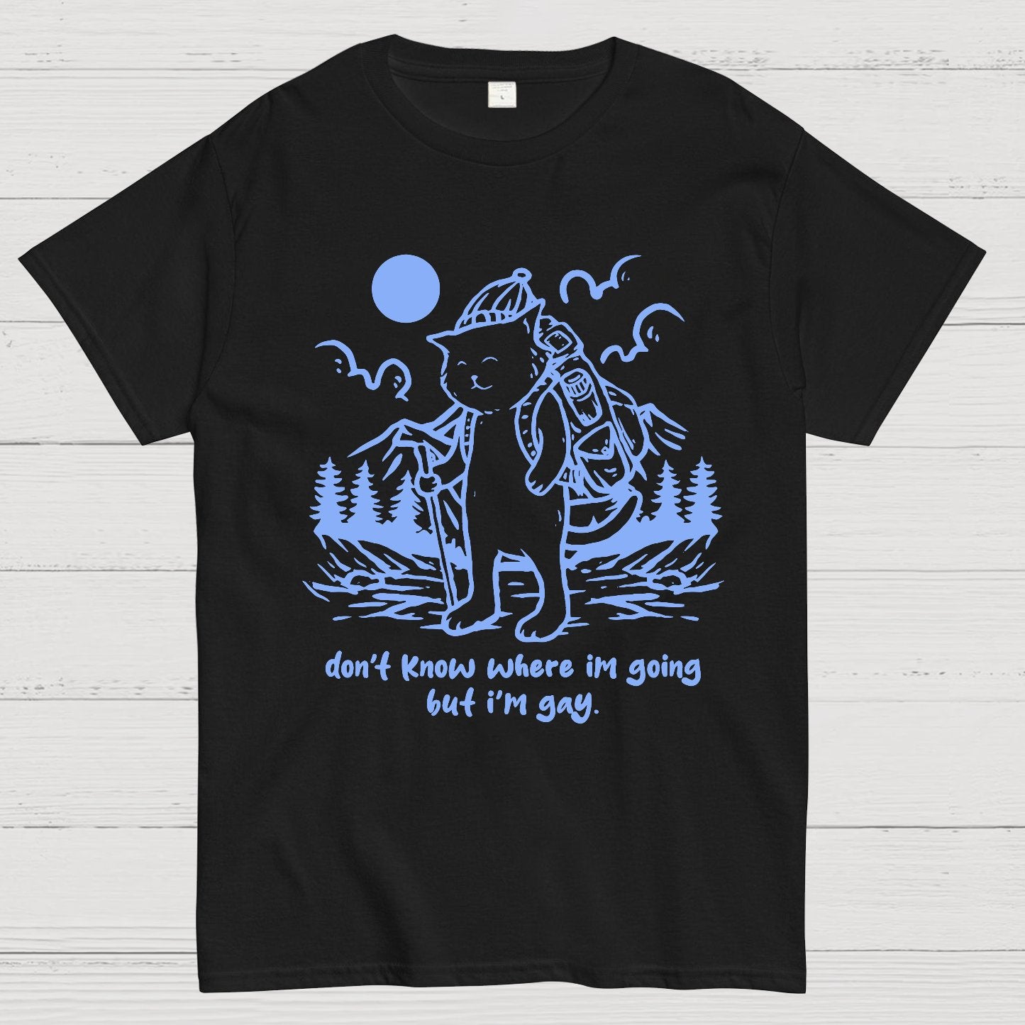 Don't Know Where I'm Going But I'm Gay Geek T-Shirt