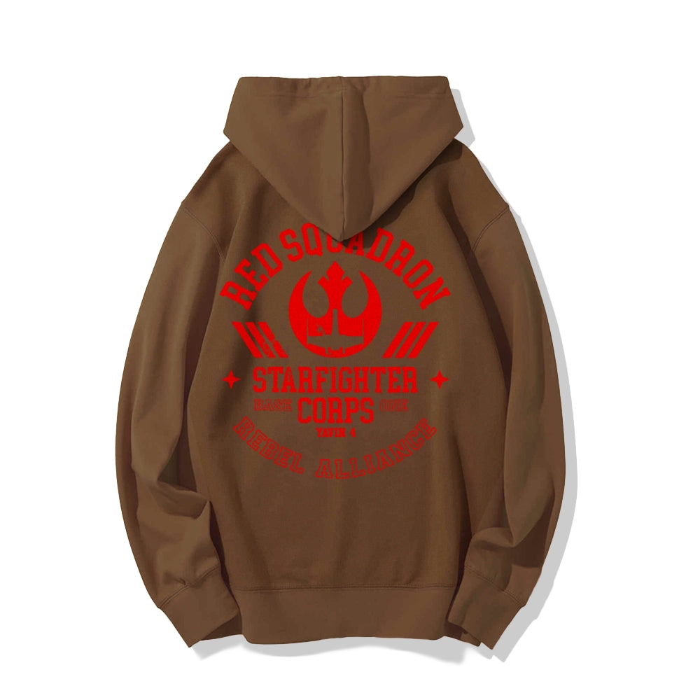 Red Team Base One Printed Back Unisex Cotton Hoodie
