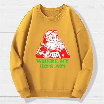 Ho Ho Ho Christmas Geek Cotton Sweatshirt