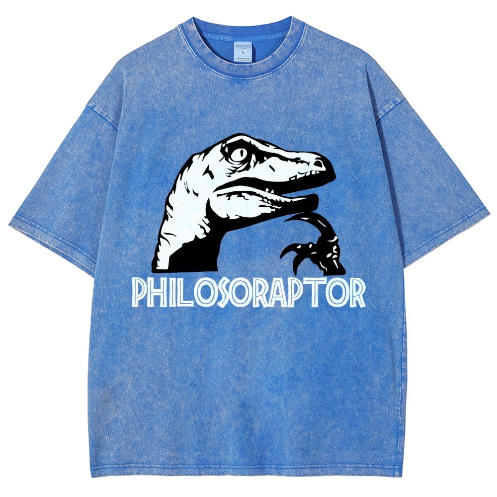 Philosoraptor Vintage Distressed T-shirt