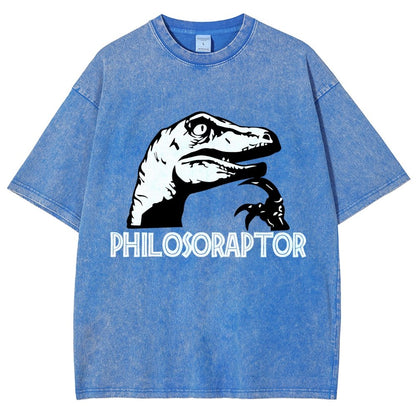 Philosoraptor Vintage Distressed T-shirt