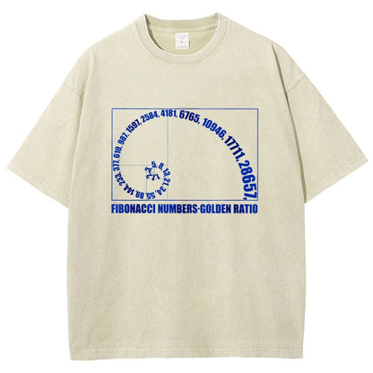 Fibonacci Numbers, Golden Ratio Vintage Distressed T-shirt