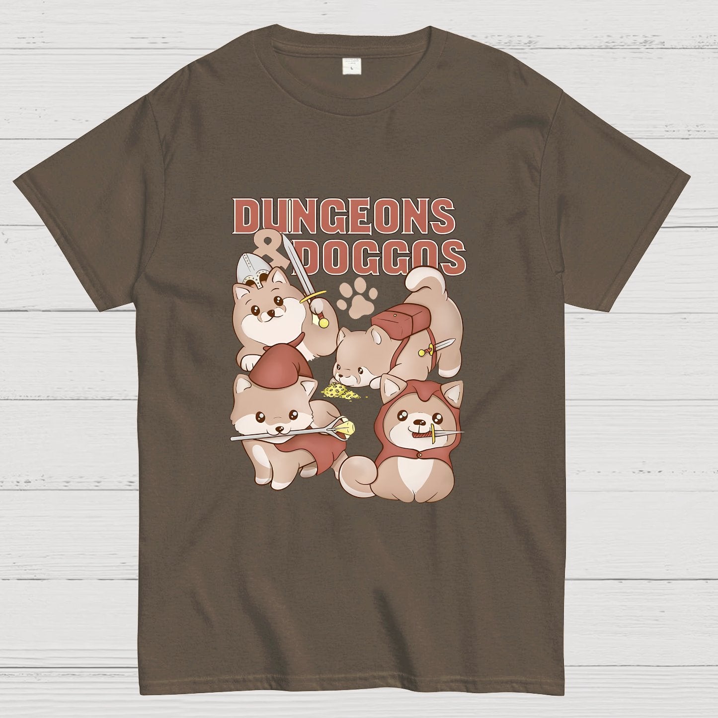 Dungeons And Doggos Nerdy T-Shirt