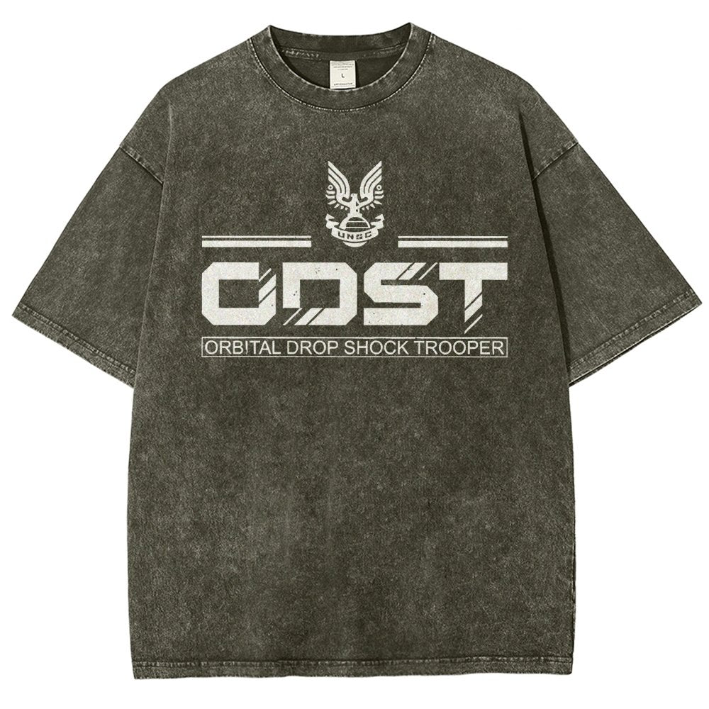 Urban Defender White Classic Vintage Distressed T-shirt