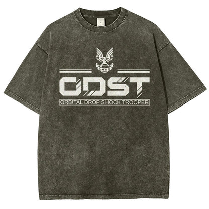 Urban Defender White Classic Vintage Distressed T-shirt