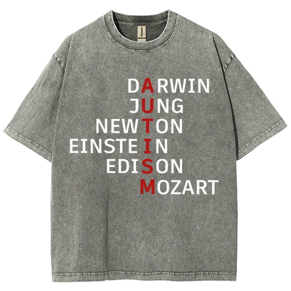 Autism and genius: different ways of thinking Vintage Distressed T-shirt