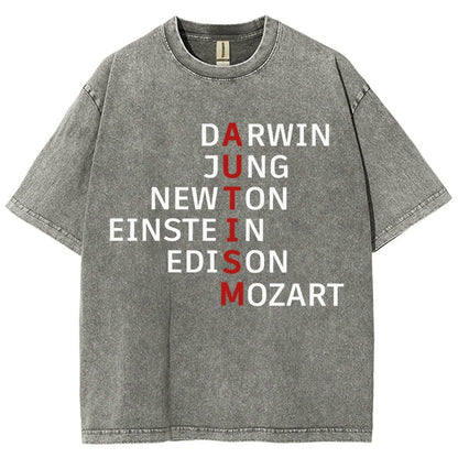 Autism and genius: different ways of thinking Vintage Distressed T-shirt