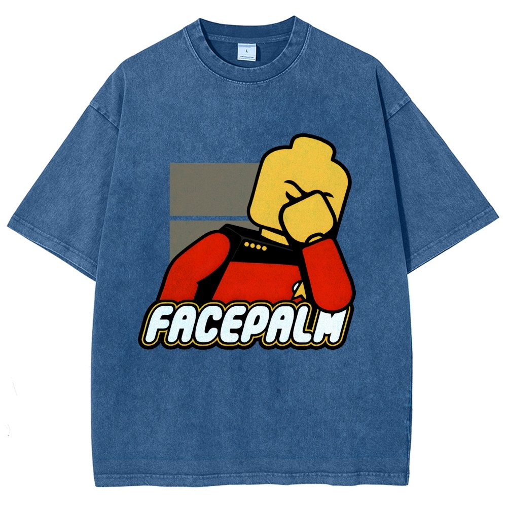 Facepalm Vintage Distressed T-shirt