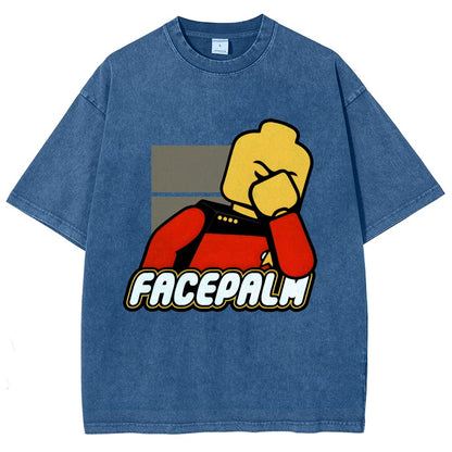 Facepalm Vintage Distressed T-shirt