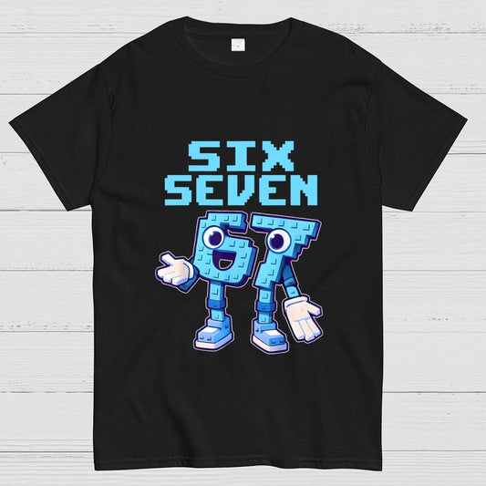 Six Seven Ice Cream Drip 67 Meme Gen Alpha Slang Geek T-Shirt