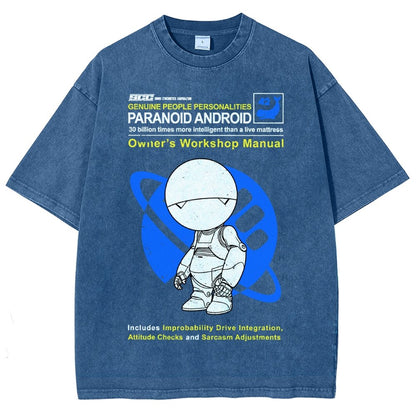 Mysterious Android Manual Vintage Distressed T-shirt