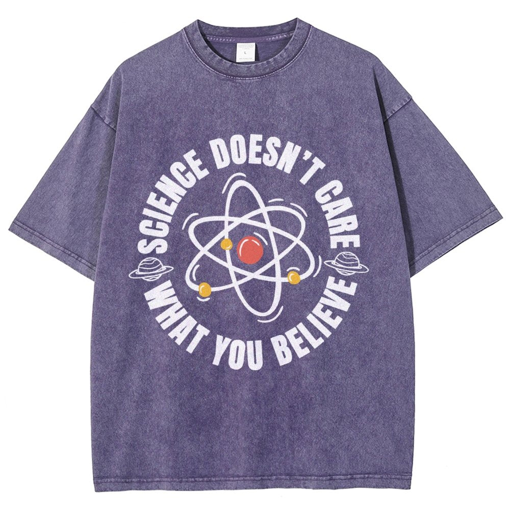 Science Doesn't Care What You Believe Vintage Distressed T-shirt