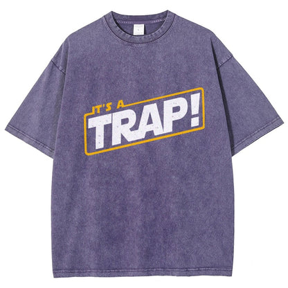 It's A Trap Vintage Distressed T-shirt