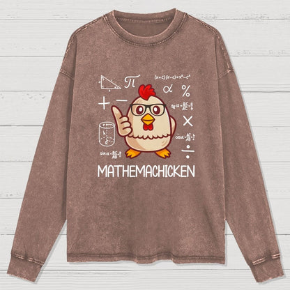Math Pun Washed Long Sleeve Tee