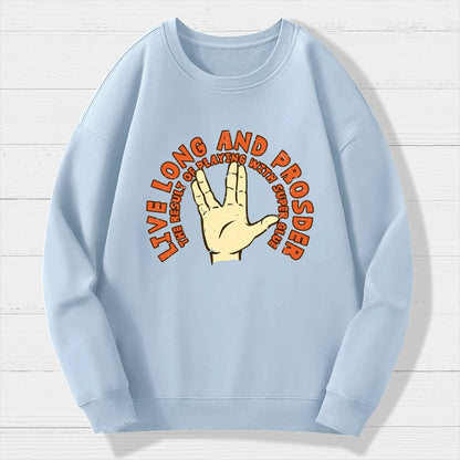The Result Of Playing With Super Glue Geek Cotton Sweatshirt