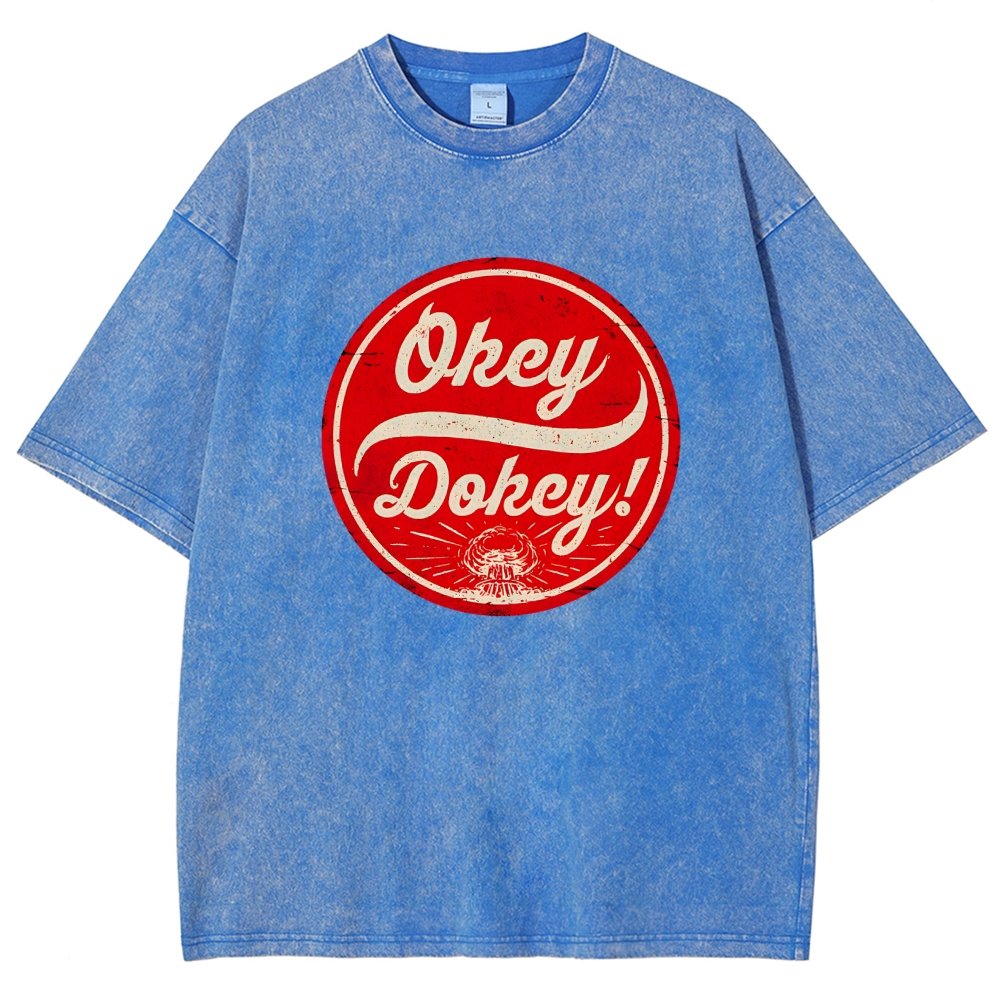 Okey Dokey - The Last Drink Vintage Distressed T-shirt