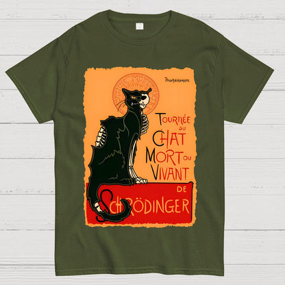 Le chat noir de Schrödinger Geek T-Shirt