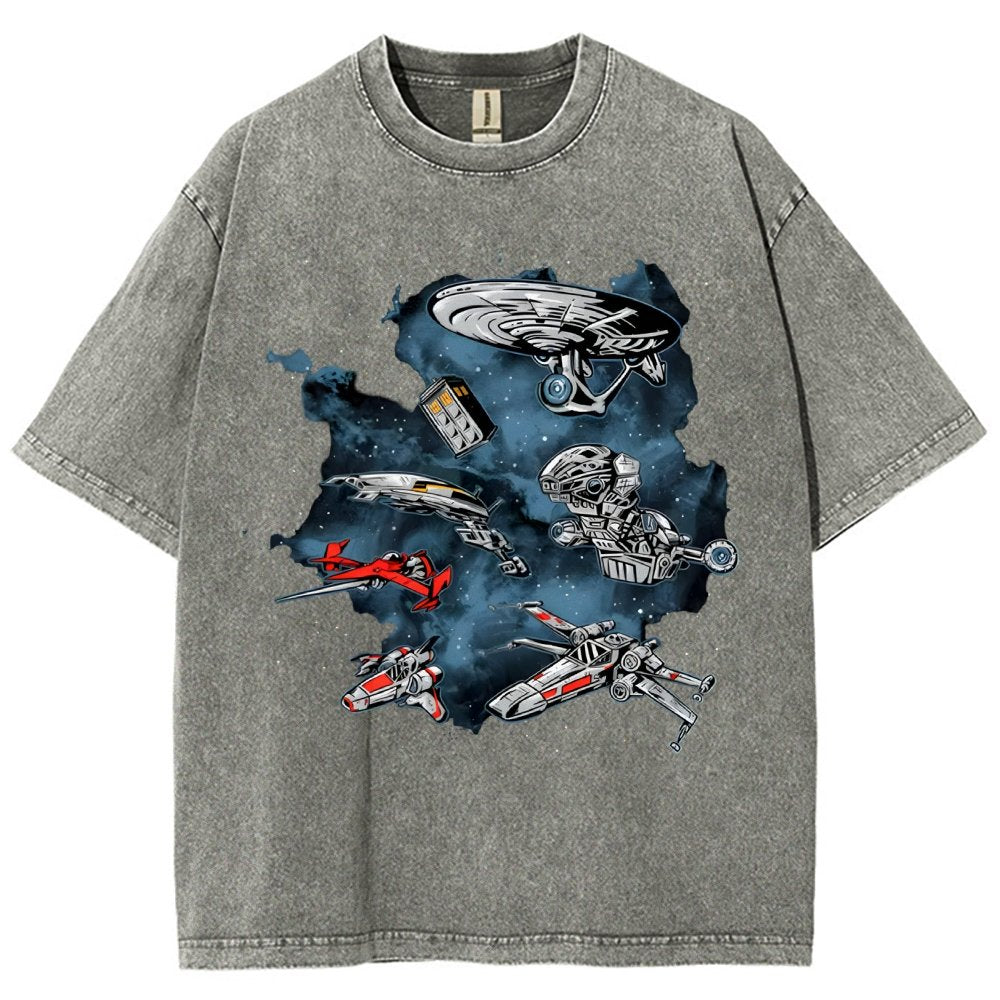 Ultimate Space Fleet Vintage Distressed T-shirt