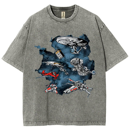 Ultimate Space Fleet Vintage Distressed T-shirt