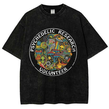 Psychedelic Research Volunteer Vintage Distressed T-shirt