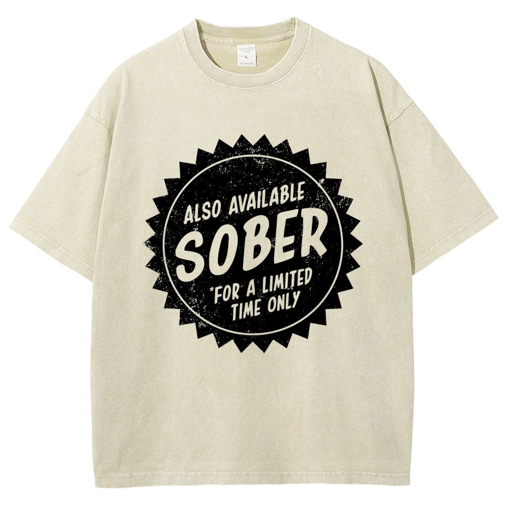 Also Available Sober Vintage Distressed T-shirt