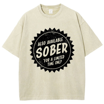 Also Available Sober Vintage Distressed T-shirt