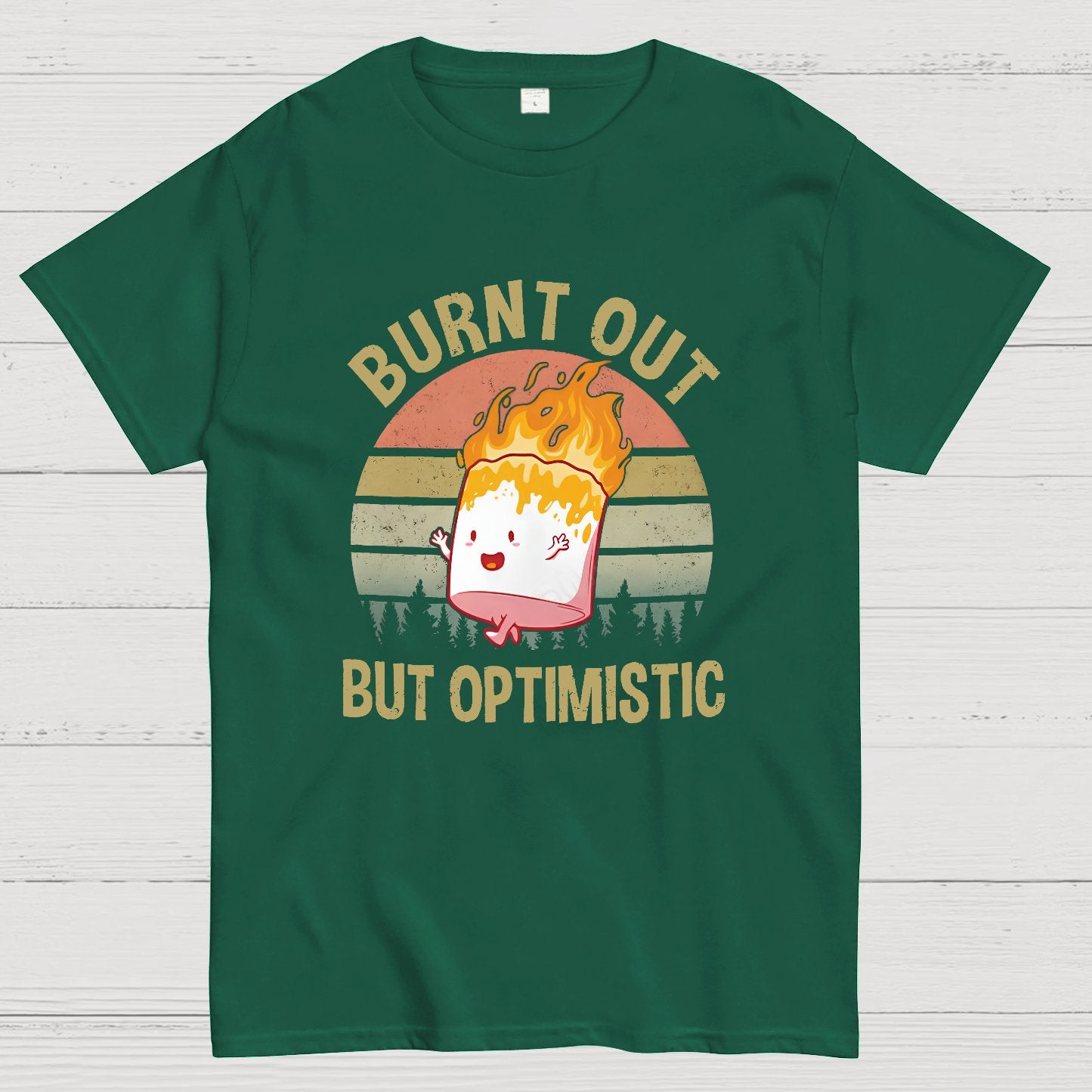 Burnt Out But Optimistic Geeky T-Shirt