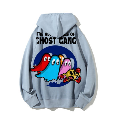 The Adventures Of Ghost Gang Printed Back Cotton Hoodie