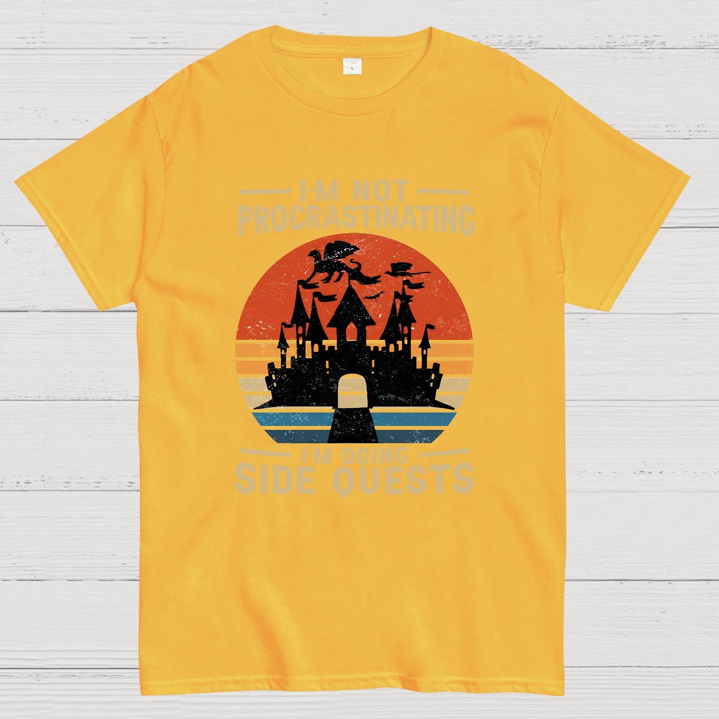 I'm Not Procrastinating I'm Doing Side Quests Geeky T-Shirt