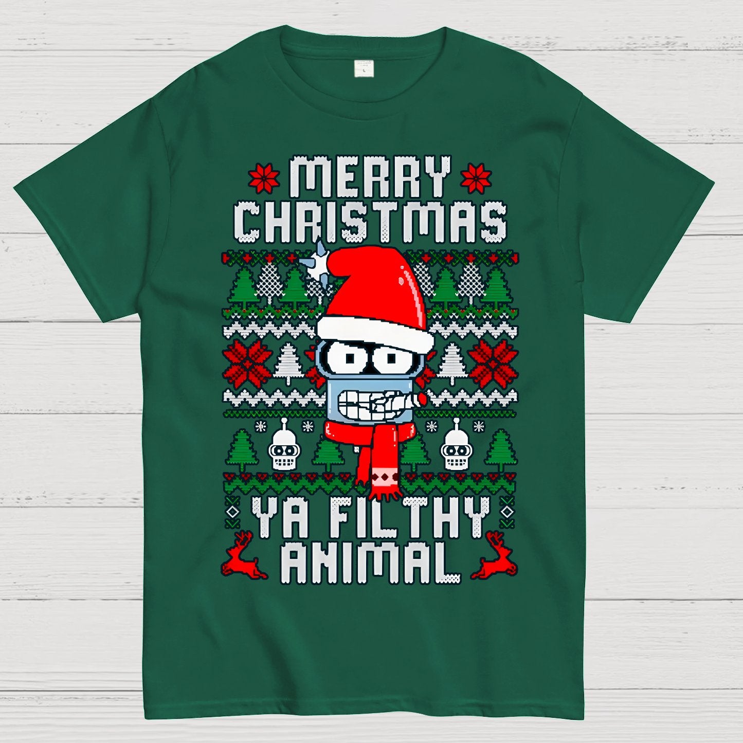 Merry Christmas Ya Filthy Animal Geek T-Shirt