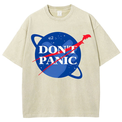 Don't Panic Vintage Distressed T-shirt
